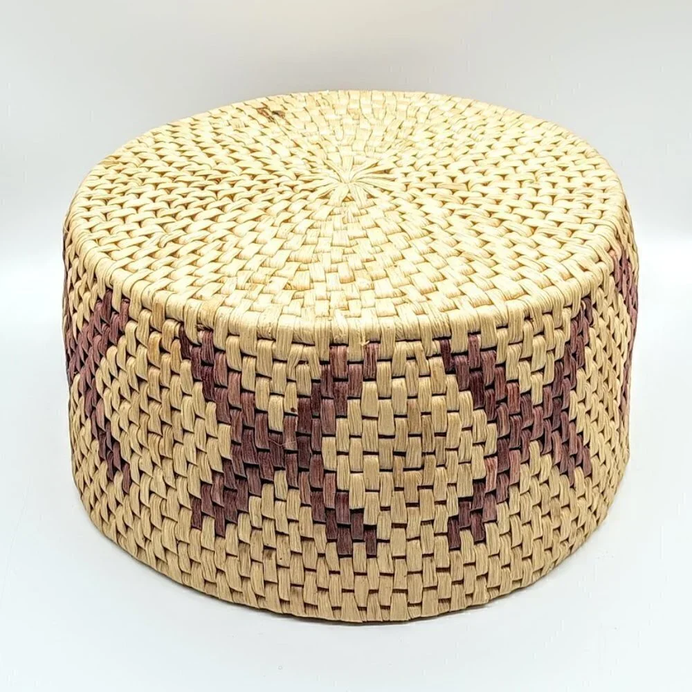 Nested Handwoven Coil Wicker Baskets